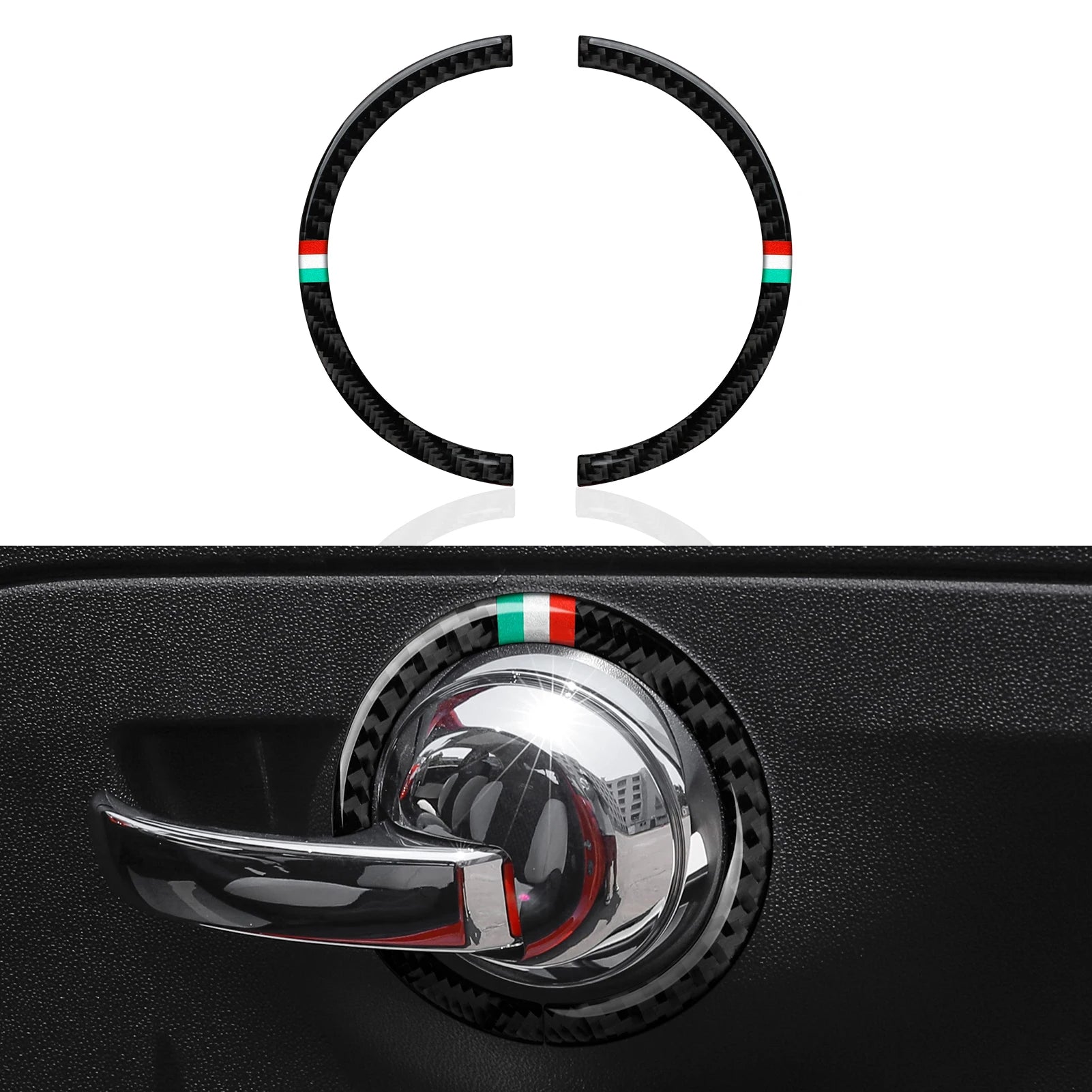 Fiat 500 Abarth 595 695 Innenraum Carbon Look Cover Set
