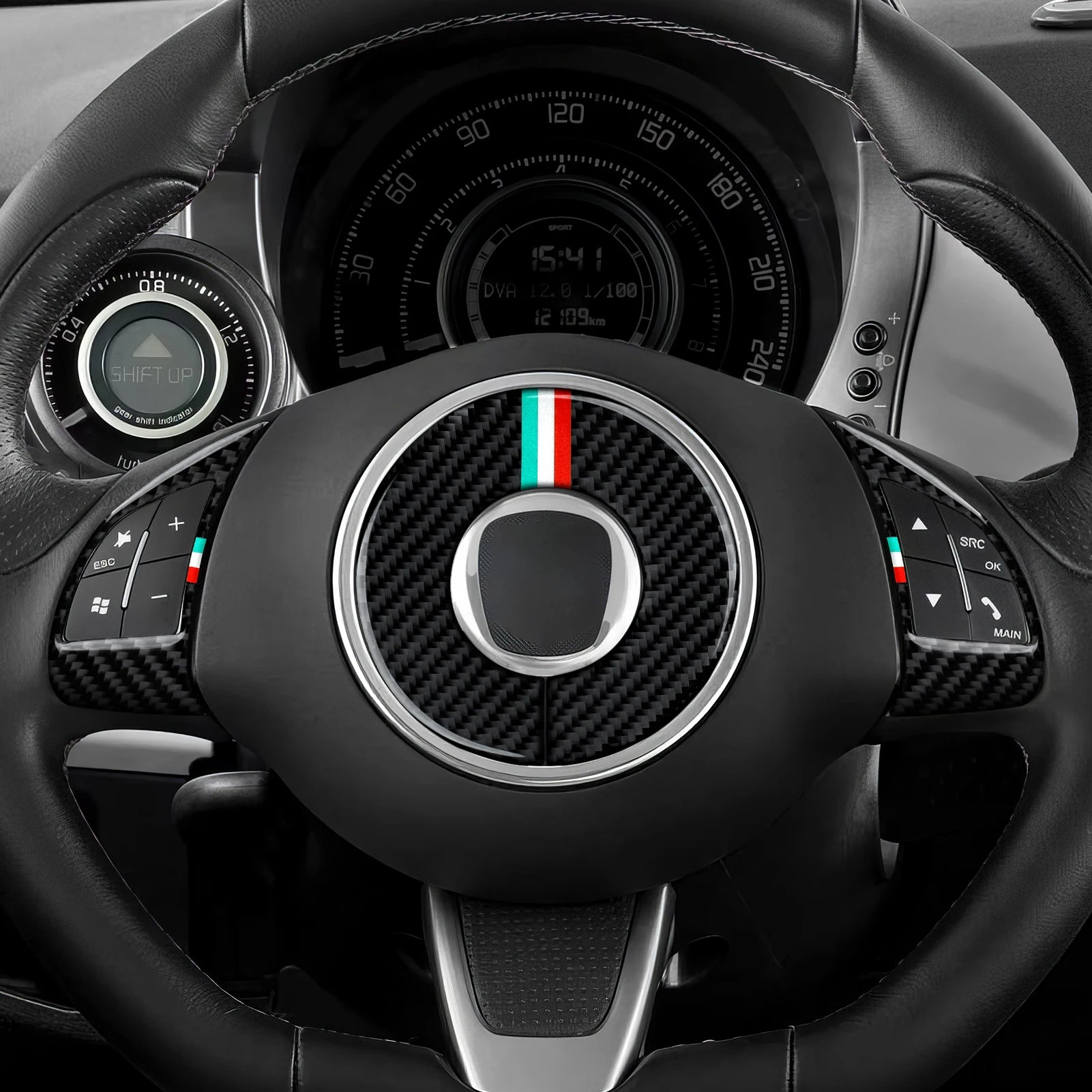 Fiat 500 Abarth 595 695 Innenraum Carbon Look Cover Set