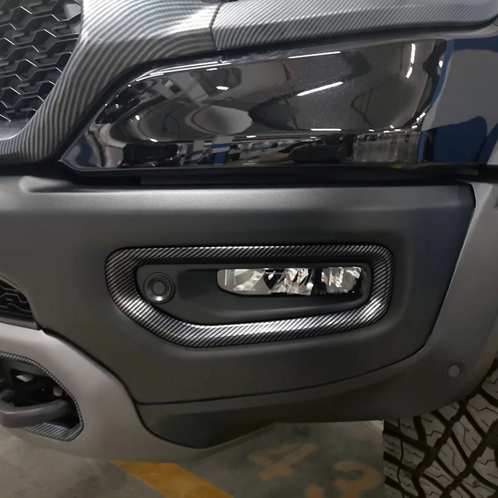 Dodge RAM 1500 TRX – Nebelscheinwerfer & Abschlepphaken Abdeckungen Carbon-Optik