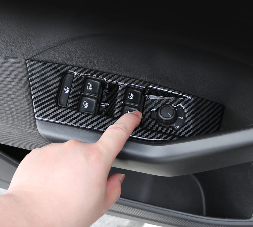Fensterheber Panel Abdeckungen Carbon Optik für VW T-Cross