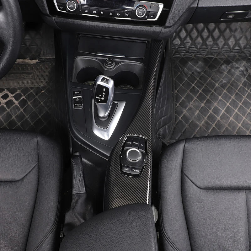 BMW 1er & 2er Multimedia Zierblende Carbon Optik Matt Schwarz