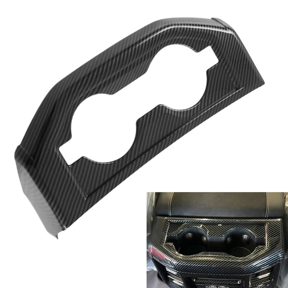 Dodge RAM 1500 TRX  Hintere Becherhalter Abdeckung Carbon Optik
