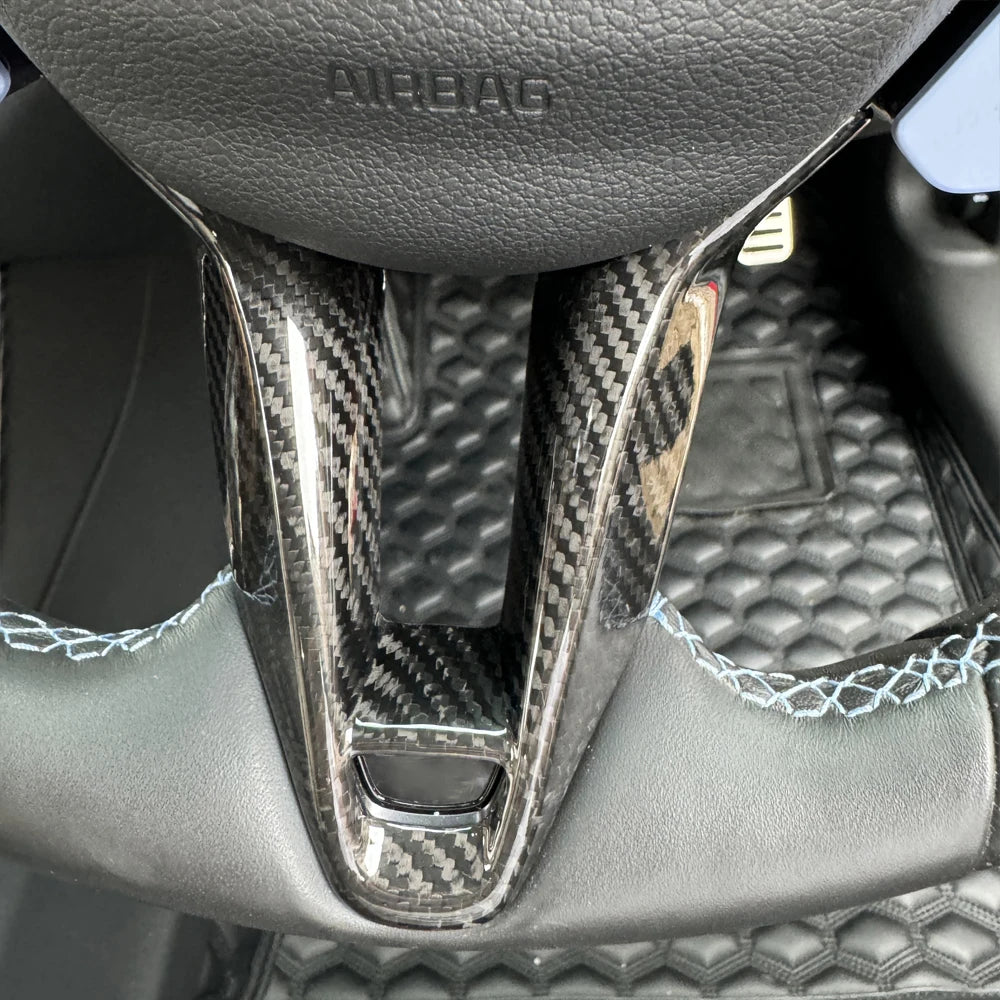 Hyundai i30 N – Lenkrad Abdeckung Echtcarbon Rot Schwarz