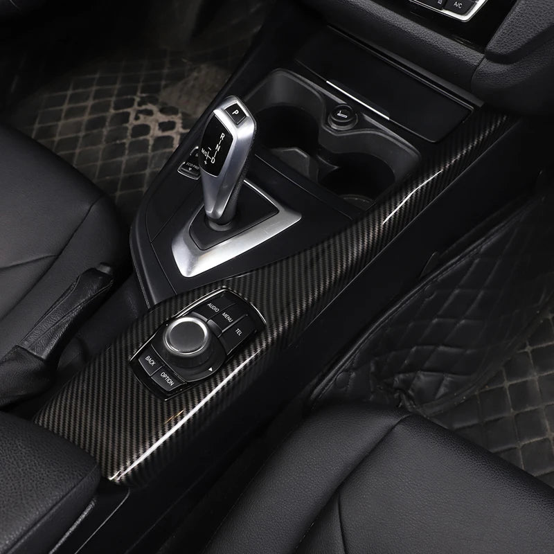 BMW 1er & 2er Multimedia Zierblende Carbon Optik Matt Schwarz