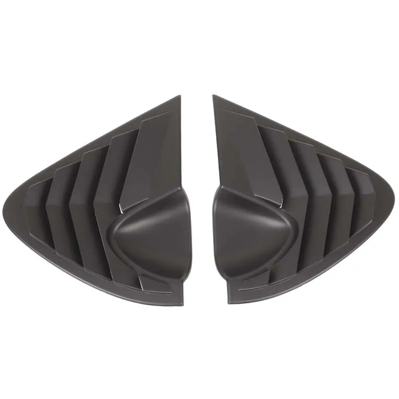 Seat Leon 1P Hintere Seitenscheiben-Abdeckung Piano Black & Carbon-Optik
