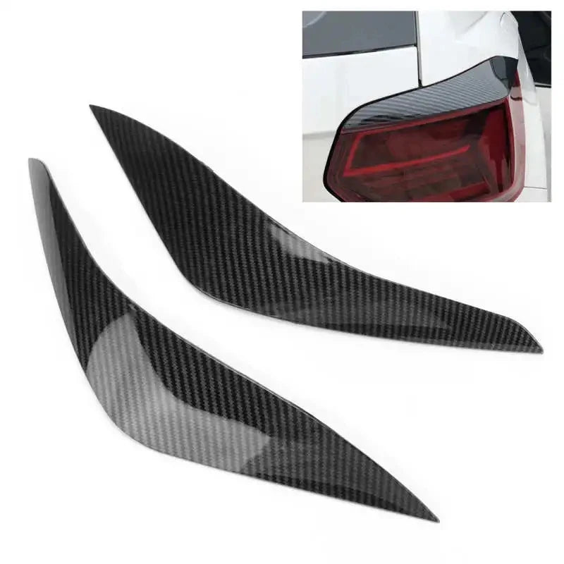 VW Polo MK6 AW Rückleuchten Abdeckung  Carbon Optik  Schwarz Hochglanz