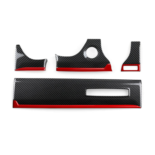 Dodge RAM 1500 2500 3500 – Innenraum Dekor-Set Carbon-Optik Schwarz mit Roter Linie