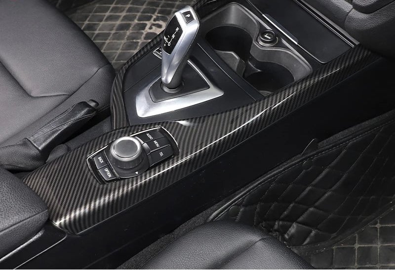 BMW 1er & 2er Multimedia Zierblende Carbon Optik Matt Schwarz
