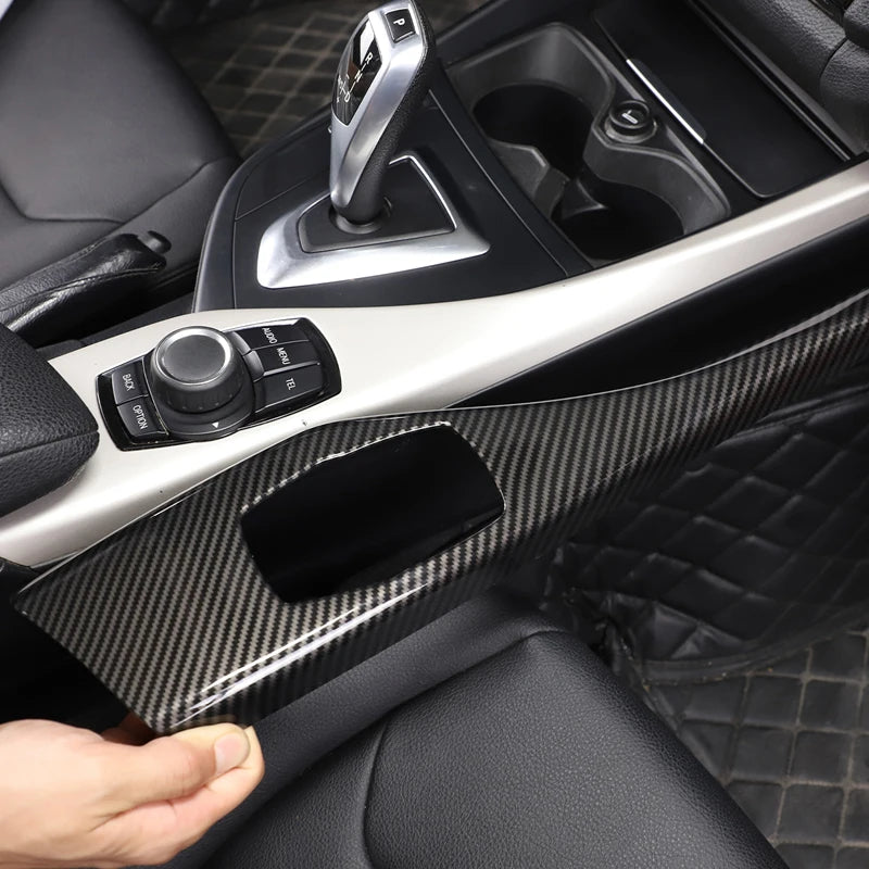 BMW 1er & 2er Multimedia Zierblende Carbon Optik Matt Schwarz