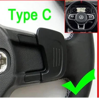 VW Golf 7 DSG Schaltwippen Verlängerung Carbon-Look