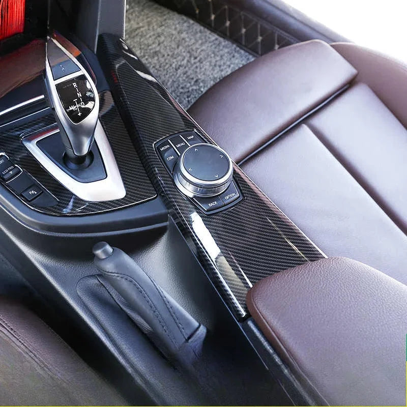 BMW 3er & 4er Schaltpanel-Zierblende Mittelkonsole  Schwarz Carbon-Optik