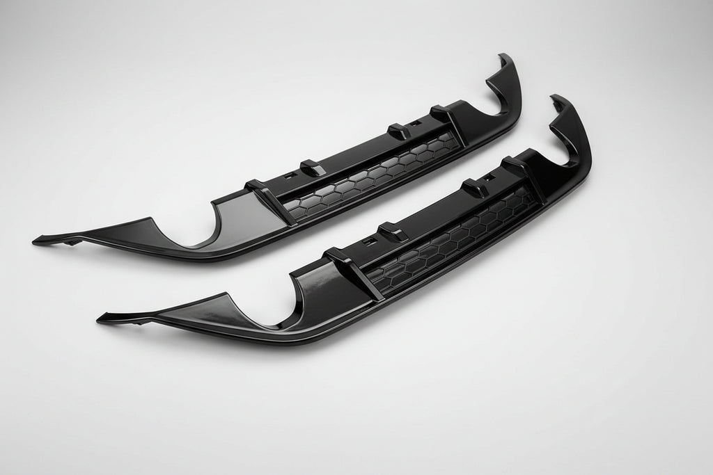 VW Golf 7 GTI Heckdiffusor Honeycomb Schwarz Hochglanz