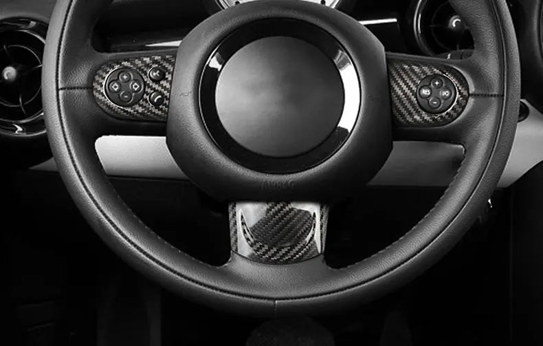 MINI Cooper Lenkrad Carbon Sticker Set 3-teilig – R55 R56 R57 R58 R59 R60 R61