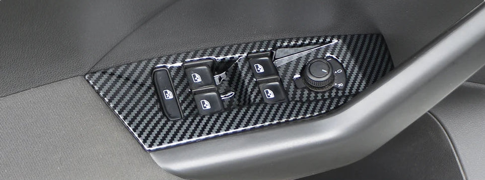 Fensterheber Panel Abdeckungen Carbon Optik für VW T-Cross